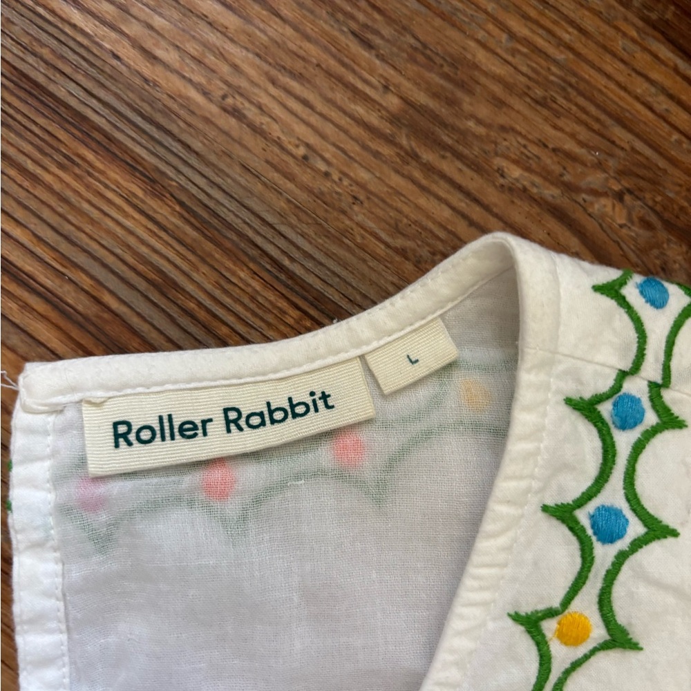Roller Rabbit Embroider Cover Up Mini Dress - Picture 5 of 9